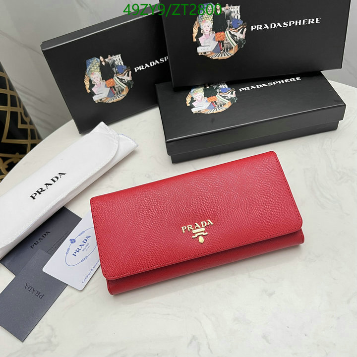 Prada Bag-(4A)-Wallet-,Code: ZT2800,$ 64USD