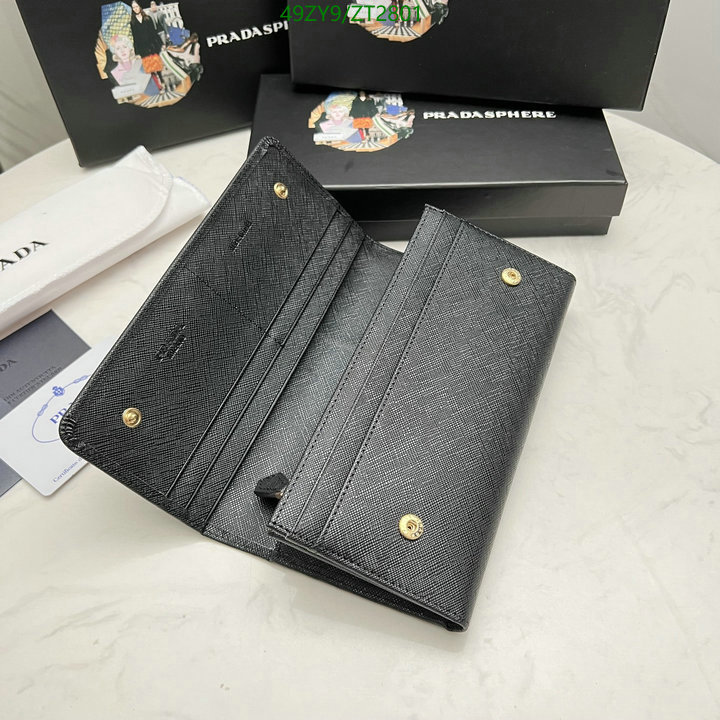 Prada Bag-(4A)-Wallet- Code: ZT2801 $ 64USD