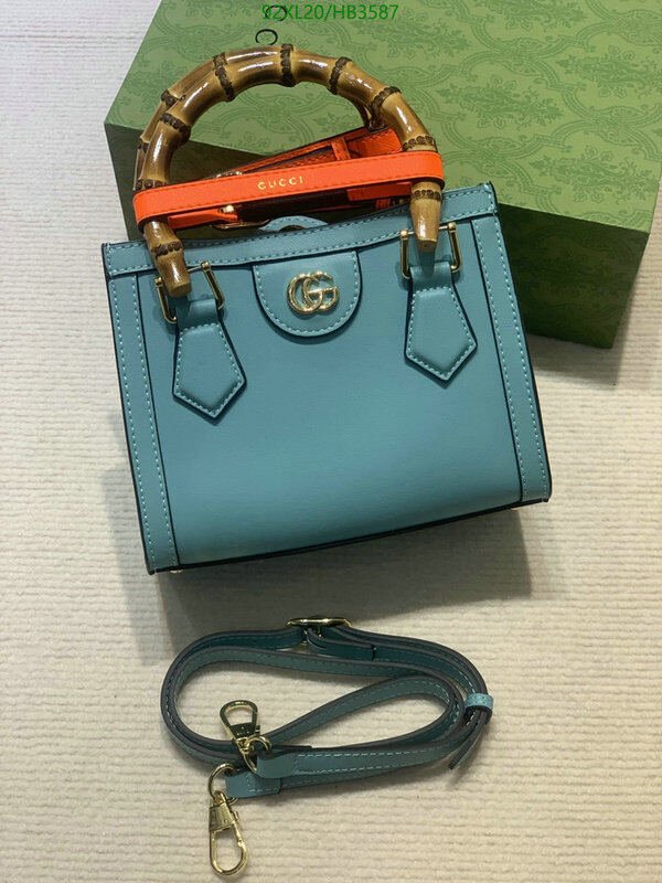 Gucci Bag-(4A)-Diana-Bamboo-,Code: HB3587,$ 120USD