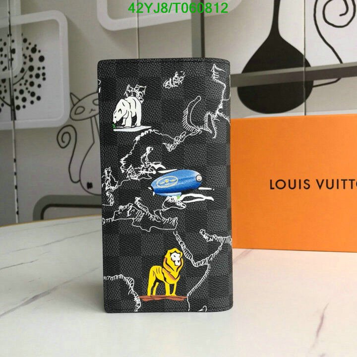 LV Bags-(4A)-Wallet-,Code: T060812,$ 55USD