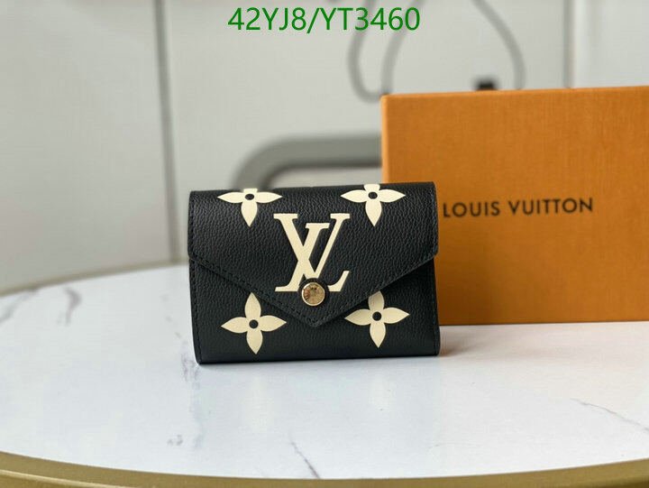 LV Bags-(4A)-Wallet-,Code: YT3460,$ 55USD