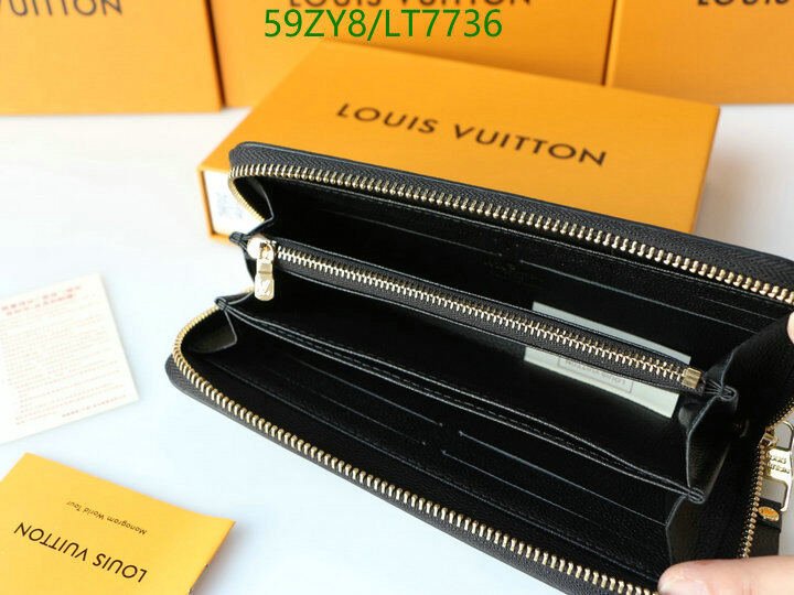 LV Bags-(4A)-Wallet-,Code: LT7736,$ 77USD