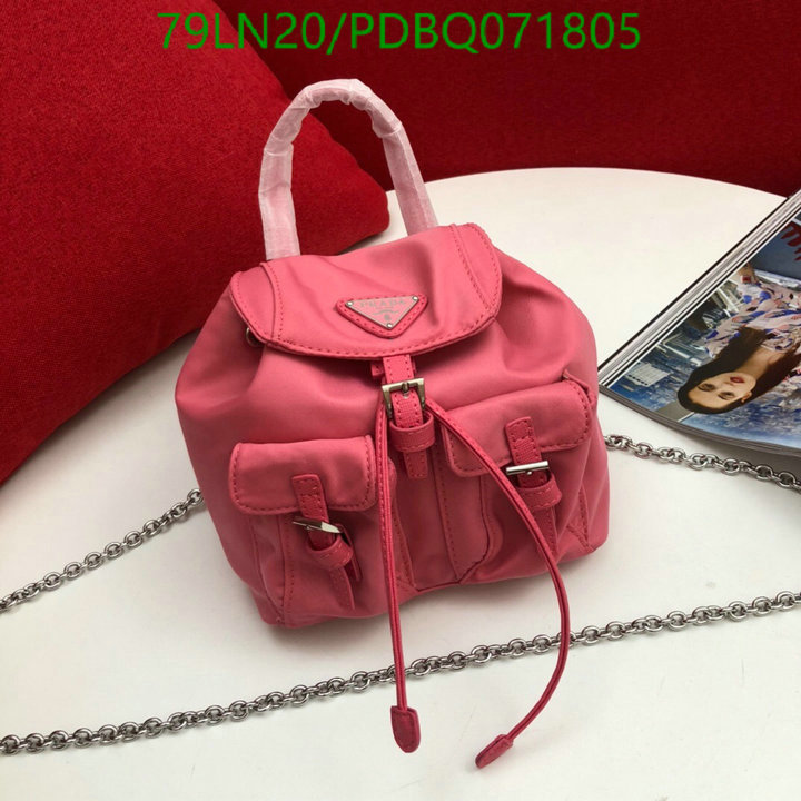 Prada Bag-(4A)-Backpack-,Code:PDBQ071805,$ 155USD
