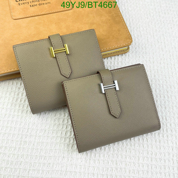 Hermes Bag-(4A)-Wallet- Code: BT4667 $ 64USD