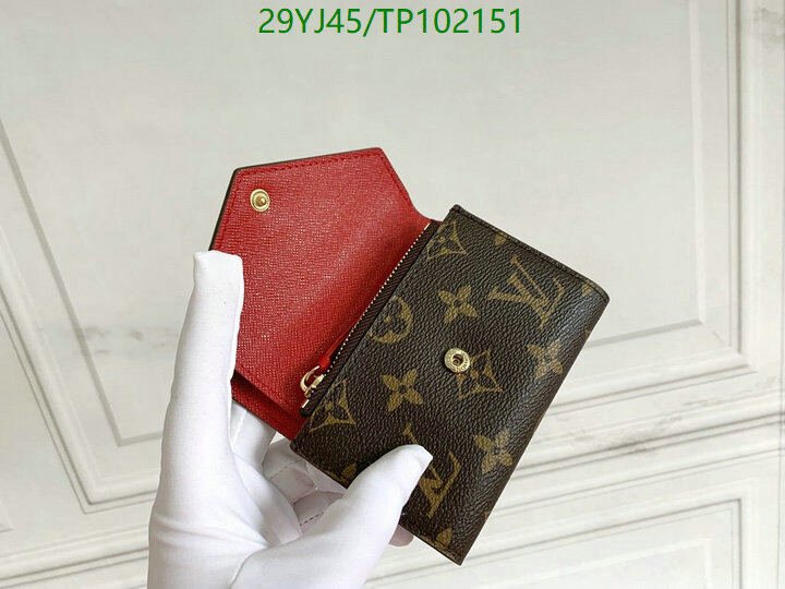 LV Bags-(4A)-Wallet-,Code: TP102151,$ 38USD