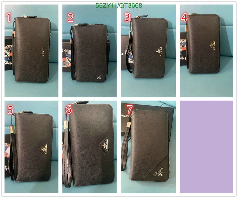 Prada Bag-(4A)-Wallet- Code: QT3668 $ 72USD