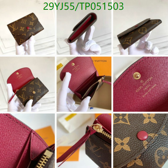 LV Bags-(4A)-Wallet-,Code: TP051503,$ 38USD