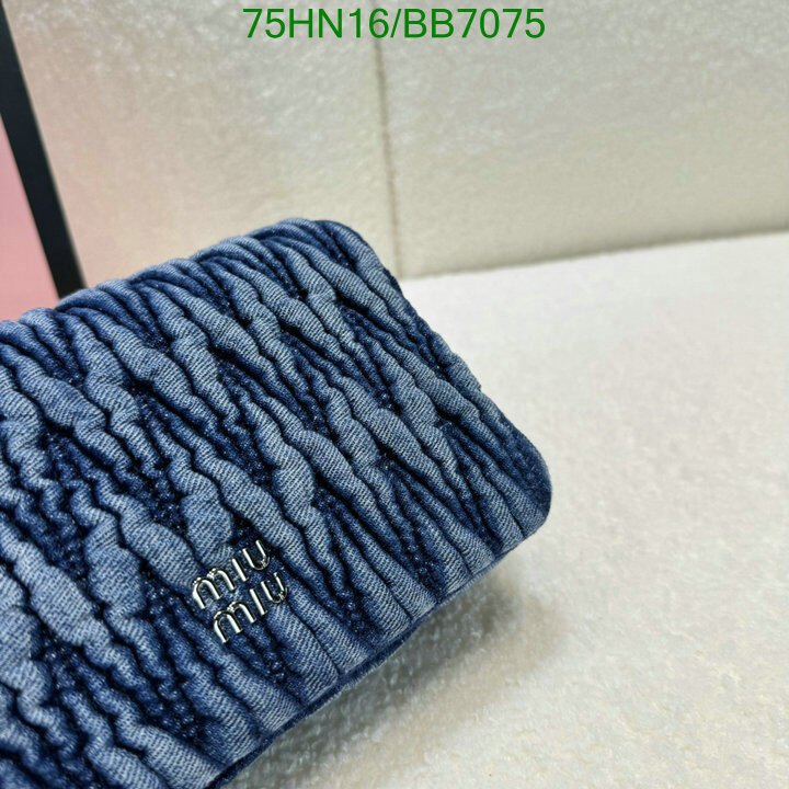 Miu Miu Bag-(4A)-Crossbody- Code: BB7075 $ 98USD