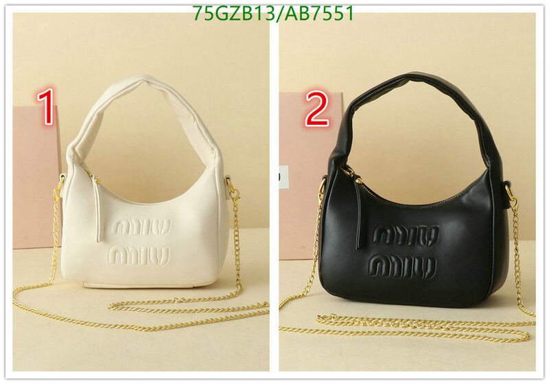 Miu Miu Bag-(4A)-Handbag- Code: AB7551 $ 98USD