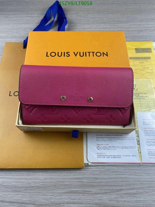 LV Bags-(4A)-Wallet-,Code: LT9058,$ 59USD