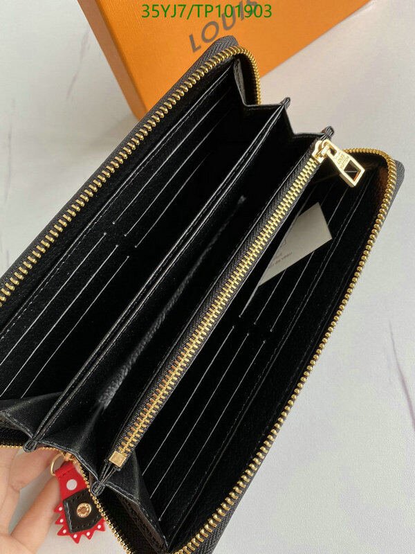 LV Bags-(4A)-Wallet-,Code: TP101903,$ 46USD