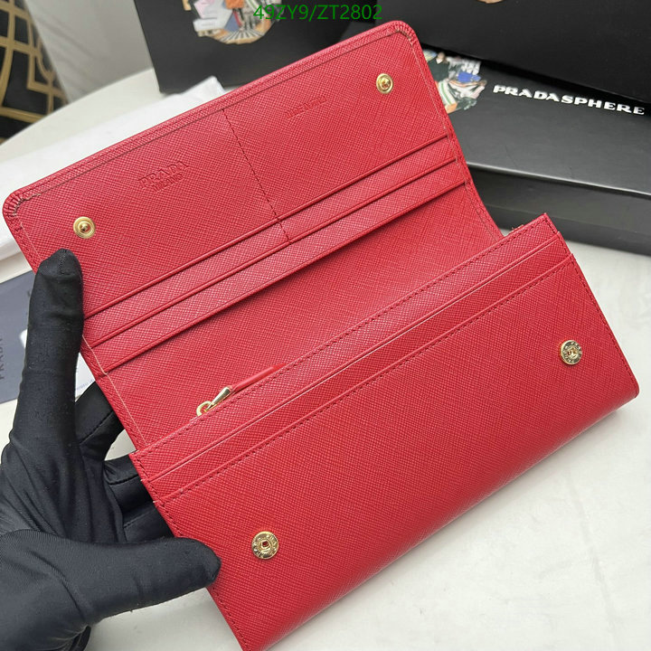 Prada Bag-(4A)-Wallet-,Code: ZT2802,$ 64USD