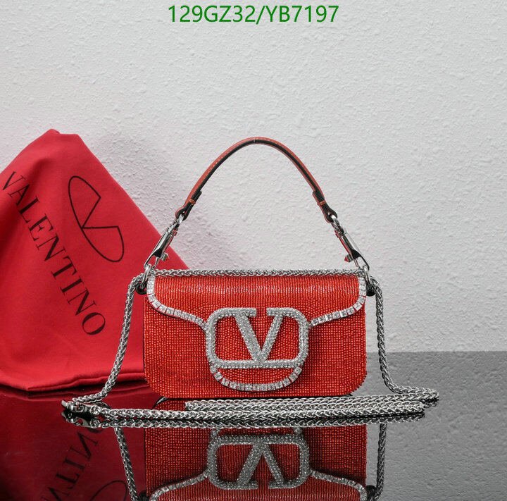 Valentino Bag-(4A)-LOC-V Logo ,Code: YB7197,$ 168USD