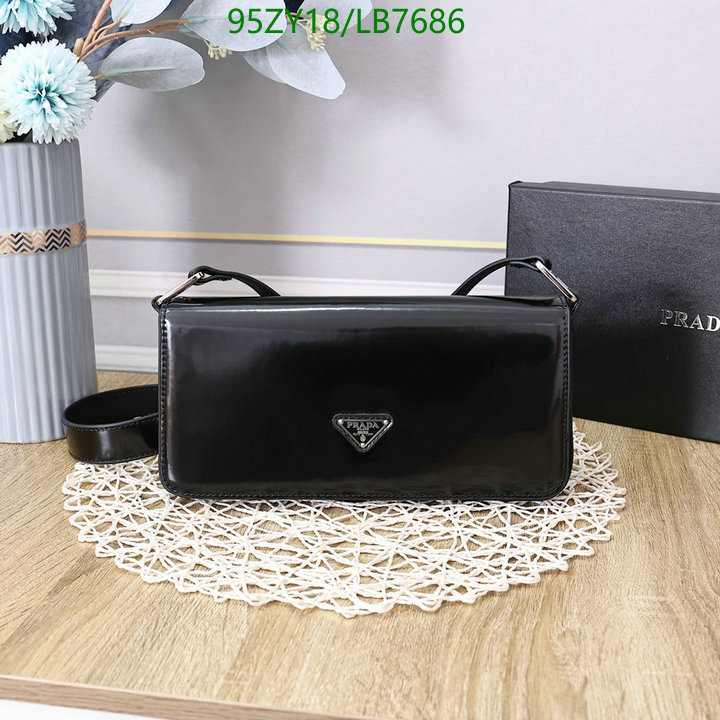 Prada Bag-(4A)-Diagonal- Code: LB7686 $ 124USD