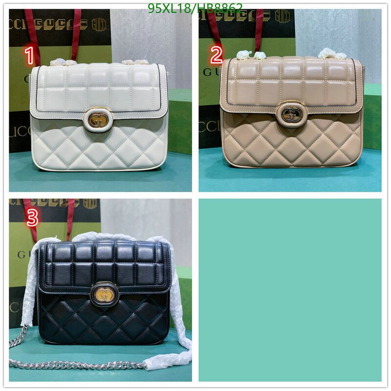 Gucci Bag-(4A)-Diagonal- Code: HB8862 $ 124USD