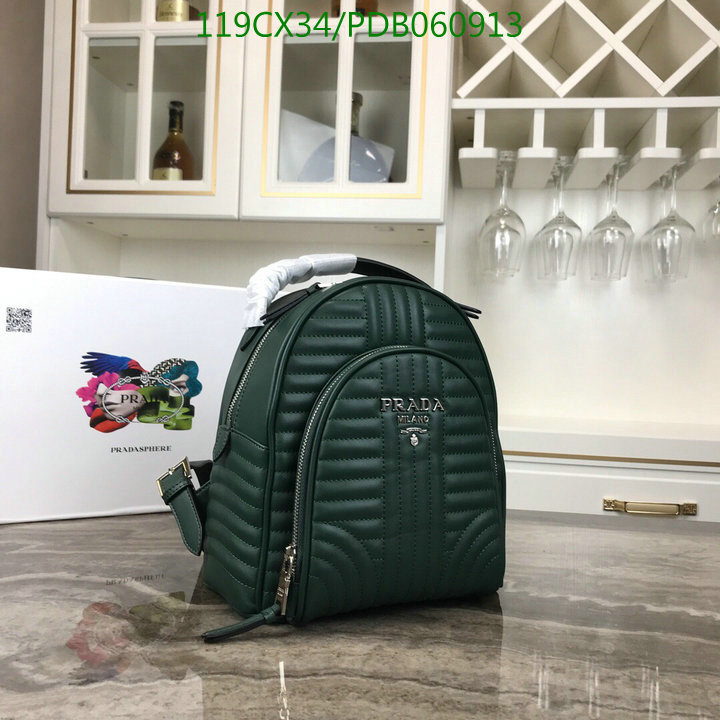 Prada Bag-(4A)-Backpack-,Code: PDB060913,$ 155USD