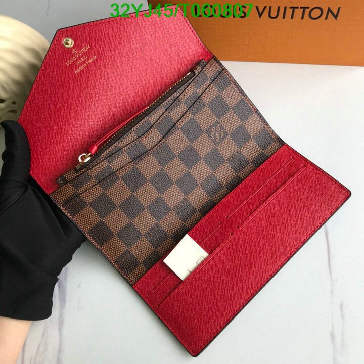 LV Bags-(4A)-Wallet-,Code: T060807,$ 42USD