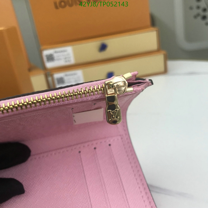 LV Bags-(4A)-Wallet-,Code: TP052143,$ 55USD