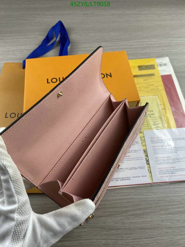 LV Bags-(4A)-Wallet-,Code: LT9058,$ 59USD