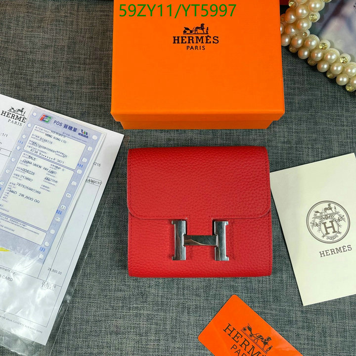 Hermes Bag-(4A)-Wallet-,Code: YT5997,$ 77USD