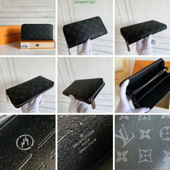 LV Bags-(4A)-Wallet-,Code: HT7231,$ 46USD