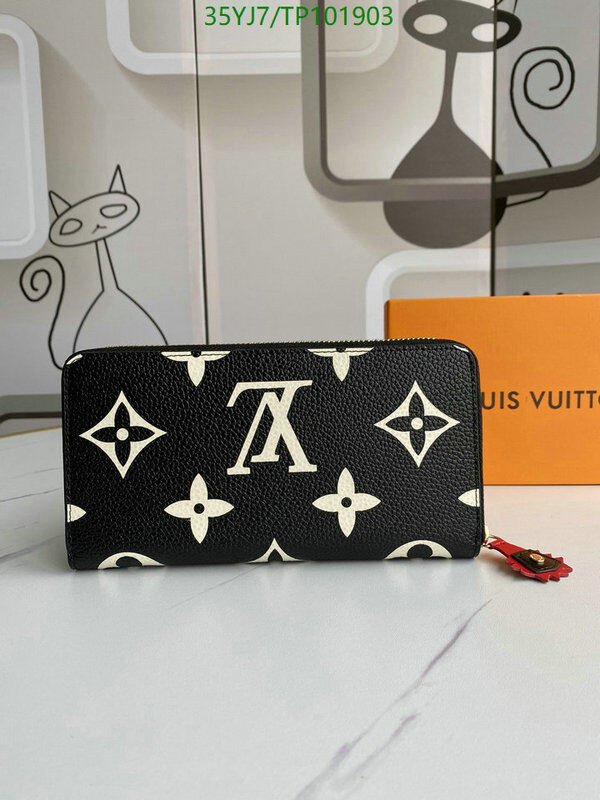 LV Bags-(4A)-Wallet-,Code: TP101903,$ 46USD