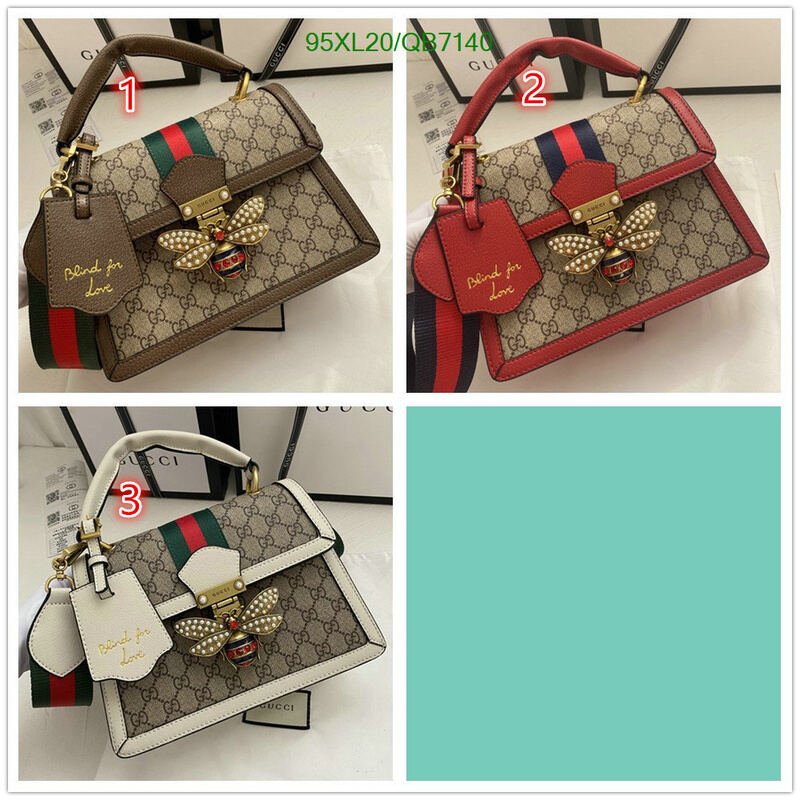 Gucci Bag-(4A)-Diagonal- Code: QB7140 $ 124USD