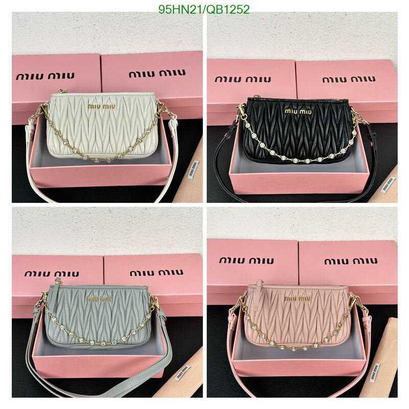 Miu Miu Bag-(4A)-Diagonal- Code: QB1252 $ 124USD