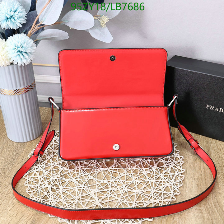 Prada Bag-(4A)-Diagonal-,Code: LB7686,$ 124USD
