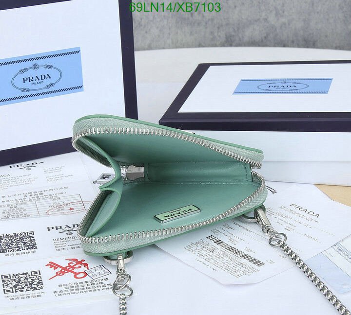 Prada Bag-(4A)-Triangle-,Code: XB7103,$ 90USD