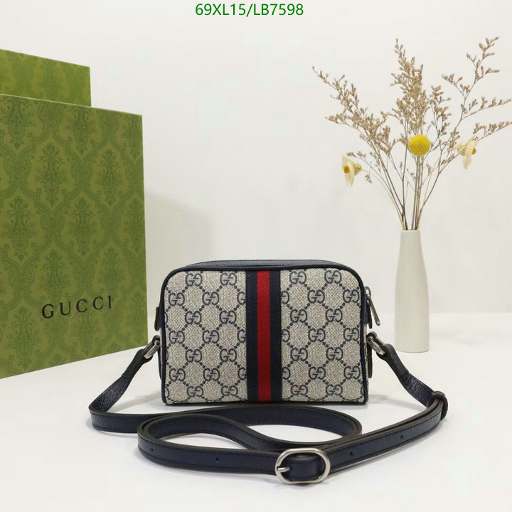 Gucci Bag-(4A)-Ophidia-G,Code: LB7598,$ 90USD