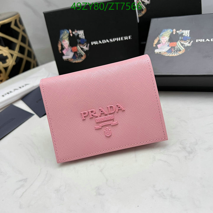 Prada Bag-(4A)-Wallet- Code: ZT7566 $ 64USD