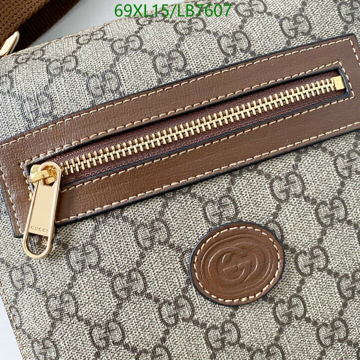Gucci Bag-(4A)-Diagonal-,Code: LB7607,$ 90USD