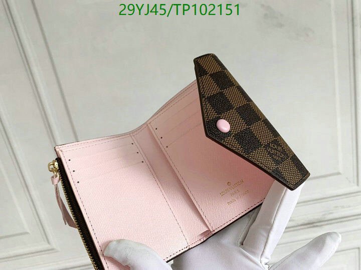 LV Bags-(4A)-Wallet-,Code: TP102151,$ 38USD