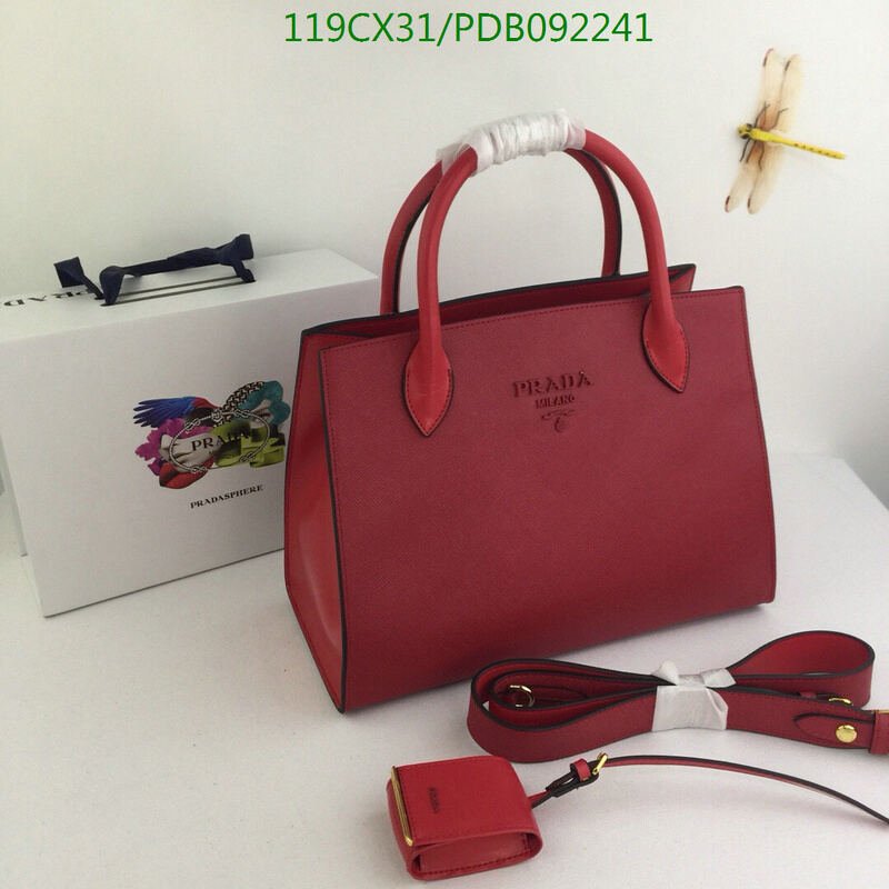 Prada Bag-(4A)-Handbag-,Code: PDB092241,$ 155USD