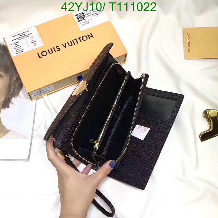 LV Bags-(4A)-Wallet-,Code : T111022,$ 55USD