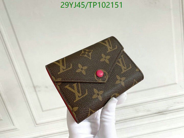 LV Bags-(4A)-Wallet-,Code: TP102151,$ 38USD