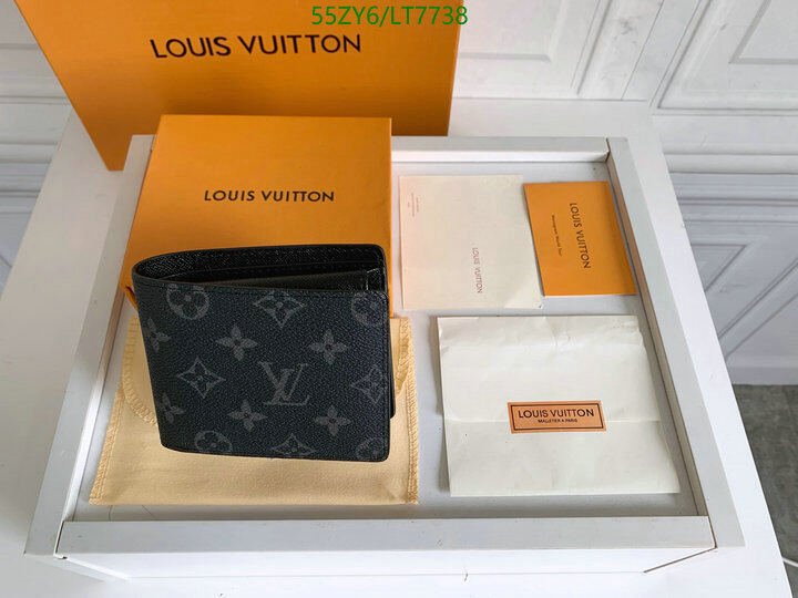 LV Bags-(4A)-Wallet-,Code: LT7738,$ 72USD