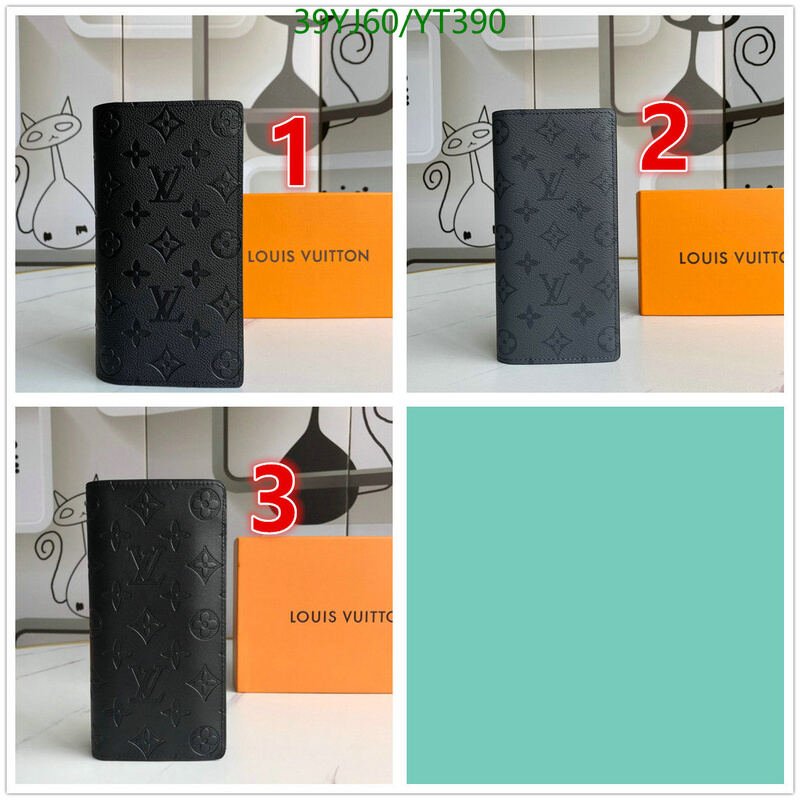LV Bags-(4A)-Wallet-,Code: YT390,$ 51USD