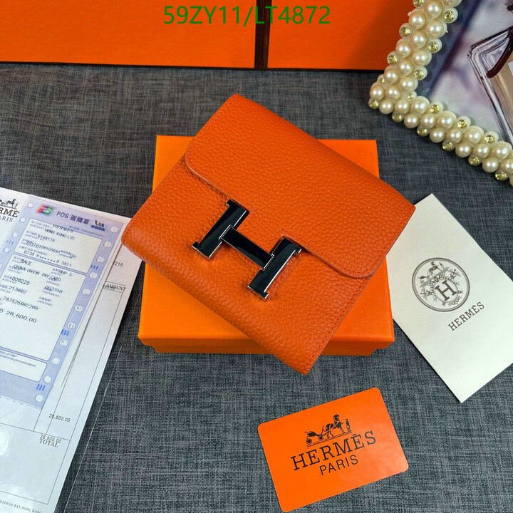 Hermes Bag-(4A)-Wallet-,Code: LT4872,$ 77USD