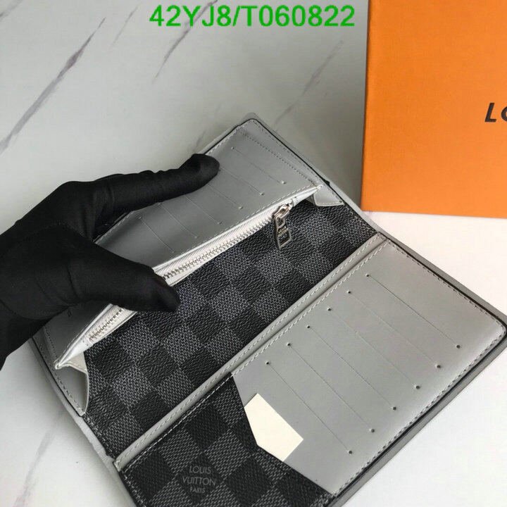 LV Bags-(4A)-Wallet-,Code: T060822,$ 55USD
