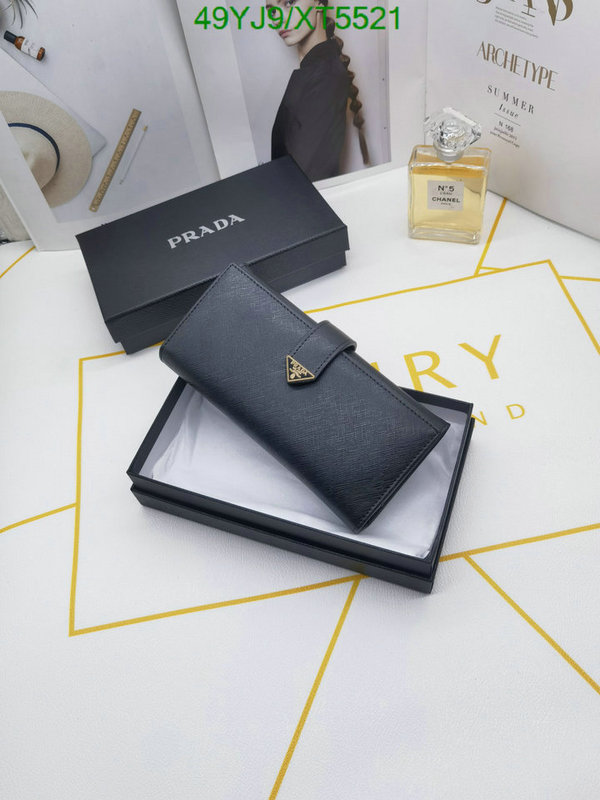 Prada Bag-(4A)-Wallet-,Code: XT5521,$ 64USD