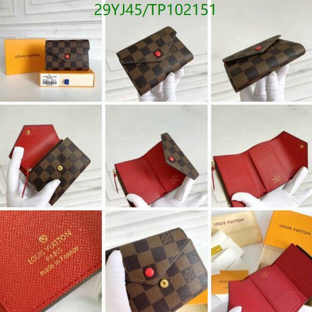 LV Bags-(4A)-Wallet-,Code: TP102151,$ 38USD