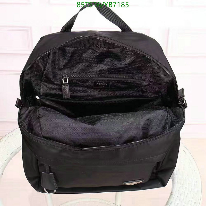 Prada Bag-(4A)-Backpack- Code: YB7185 $ 111USD