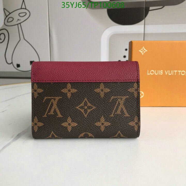 LV Bags-(4A)-Wallet-,Code: TP100608,$ 46USD