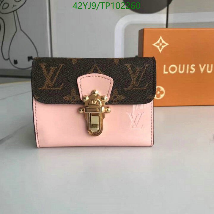 LV Bags-(4A)-Wallet-,Code: TP102260,$ 55USD