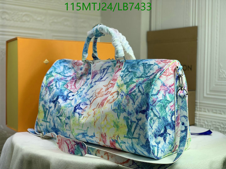 LV Bags-(4A)-Keepall BandouliRe 45-50-,Code: LB7433,$ 150USD