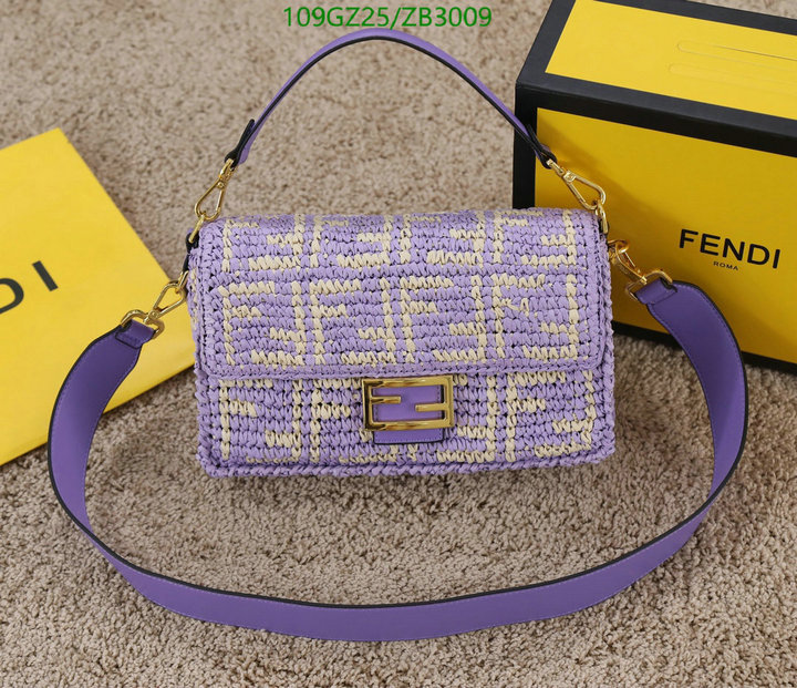 Fendi Bag-(4A)-Baguette-,Code: ZB3009,$ 142USD
