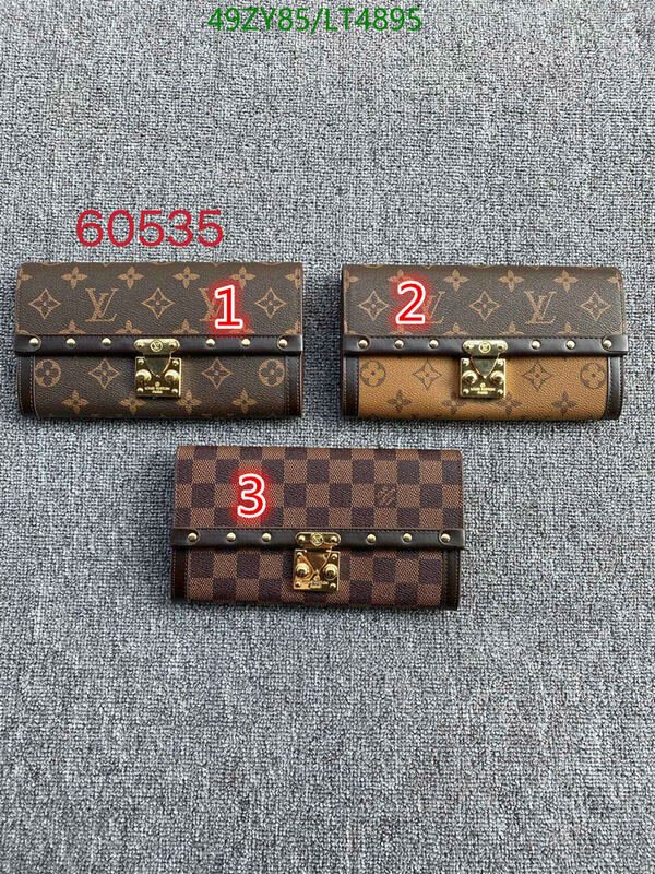 LV Bags-(4A)-Wallet-,Code: LT4895,$ 64USD