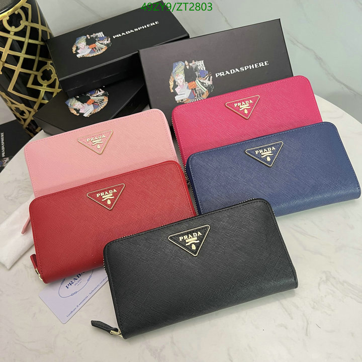 Prada Bag-(4A)-Wallet-,Code: ZT2803,$ 64USD